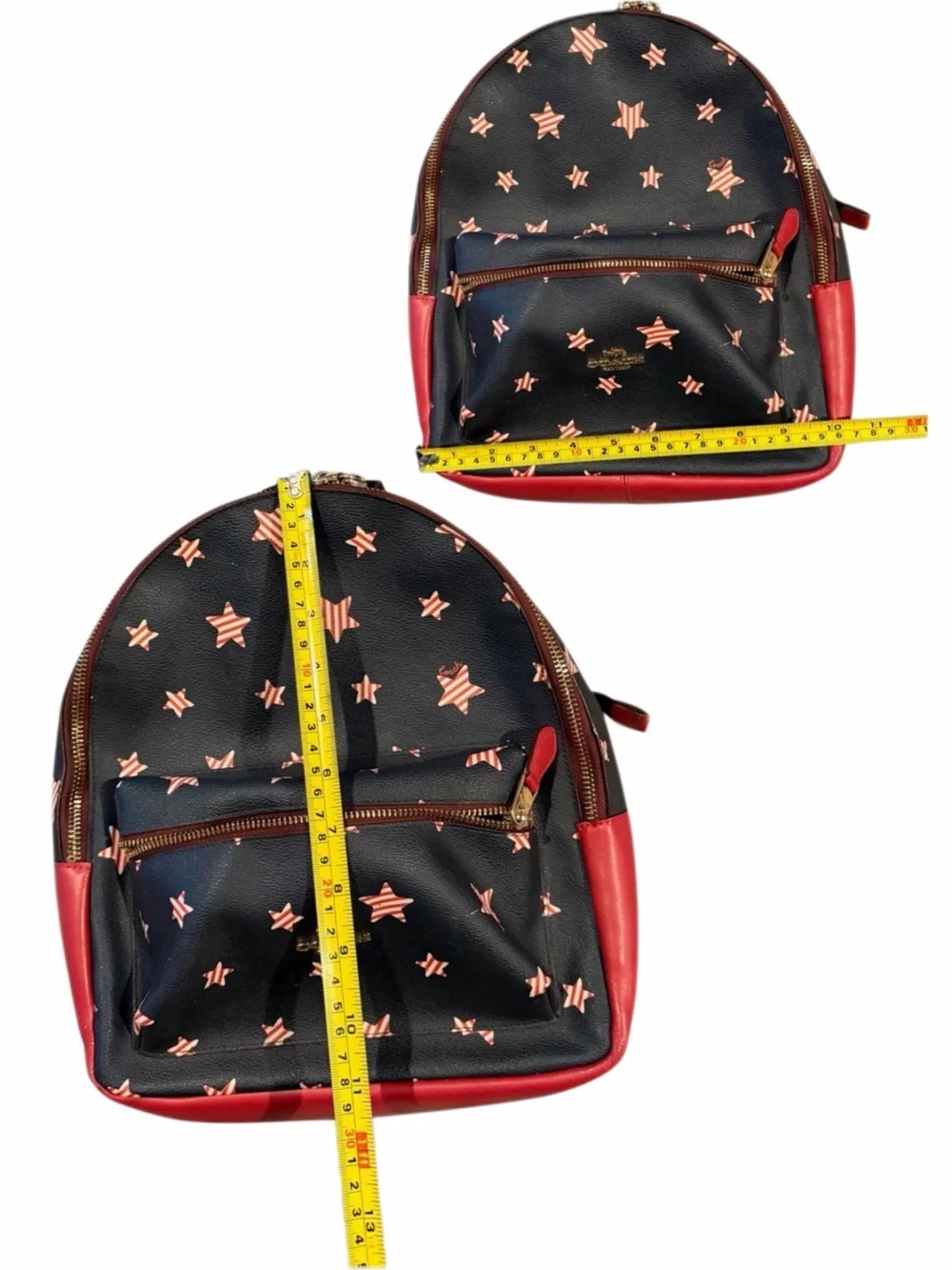 Rare Vintage Coach Charlie Backpack Americana Star Print